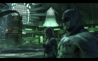 Batman: Arkham City - Talia al Ghul and Batman at the Lazarus Pit