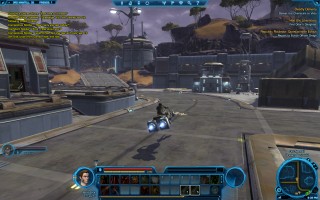 Star Wars: The Old Republic - Level 9 Smuggler gameplay on planet Ord Mantell. Taxi Speeder