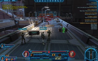 Star Wars: The Old Republic - Level 12 Gunslinger gameplay on Coruscant. Old Galactic Market