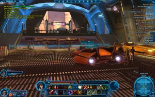 Star Wars: The Old Republic - Level 16 Gunslinger gameplay on Coruscant. Senate Plaza - Taxi Pad