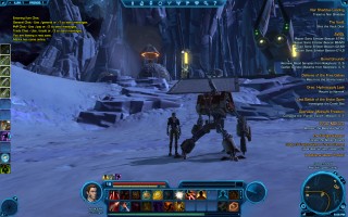 Star Wars: The Old Republic - Level 19 Gunslinger gameplay. Checking on Ilum - Republic Base Camp