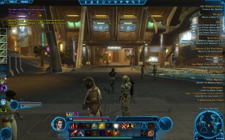 Star Wars: The Old Republic - Level 19 Gunslinger gameplay on Taris. Olaris Spaceport