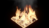 Blender Burning Plane