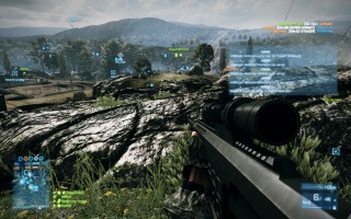 Battlefield 3 - Caspian Border conquest sniper gameplay