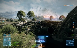 Battlefield 3 - Caspian Border M98B double kill