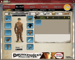 Battlefield Heroes - Character customization screen