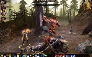 Dragon Age: Origins - Fighting orges at Brecilian Forest
