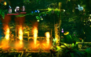 Trine 2 - Mudwater Dale. Trying to get past fire torches