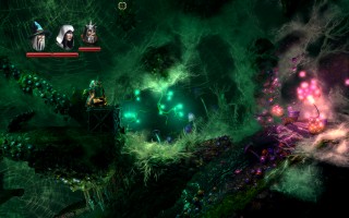 Trine 2 - Mushroom Caves. Oh, there are lots of spiders in here