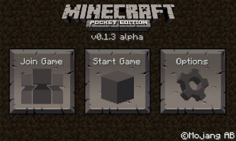 Minecraft - Pocket Edition - Main Menu