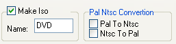 Set Avi2Dvd to create an iso image.