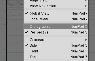 Change between 3D and 2D perspective.