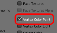  Enable vertex color rendering