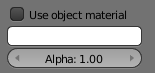  Color and alpha settings